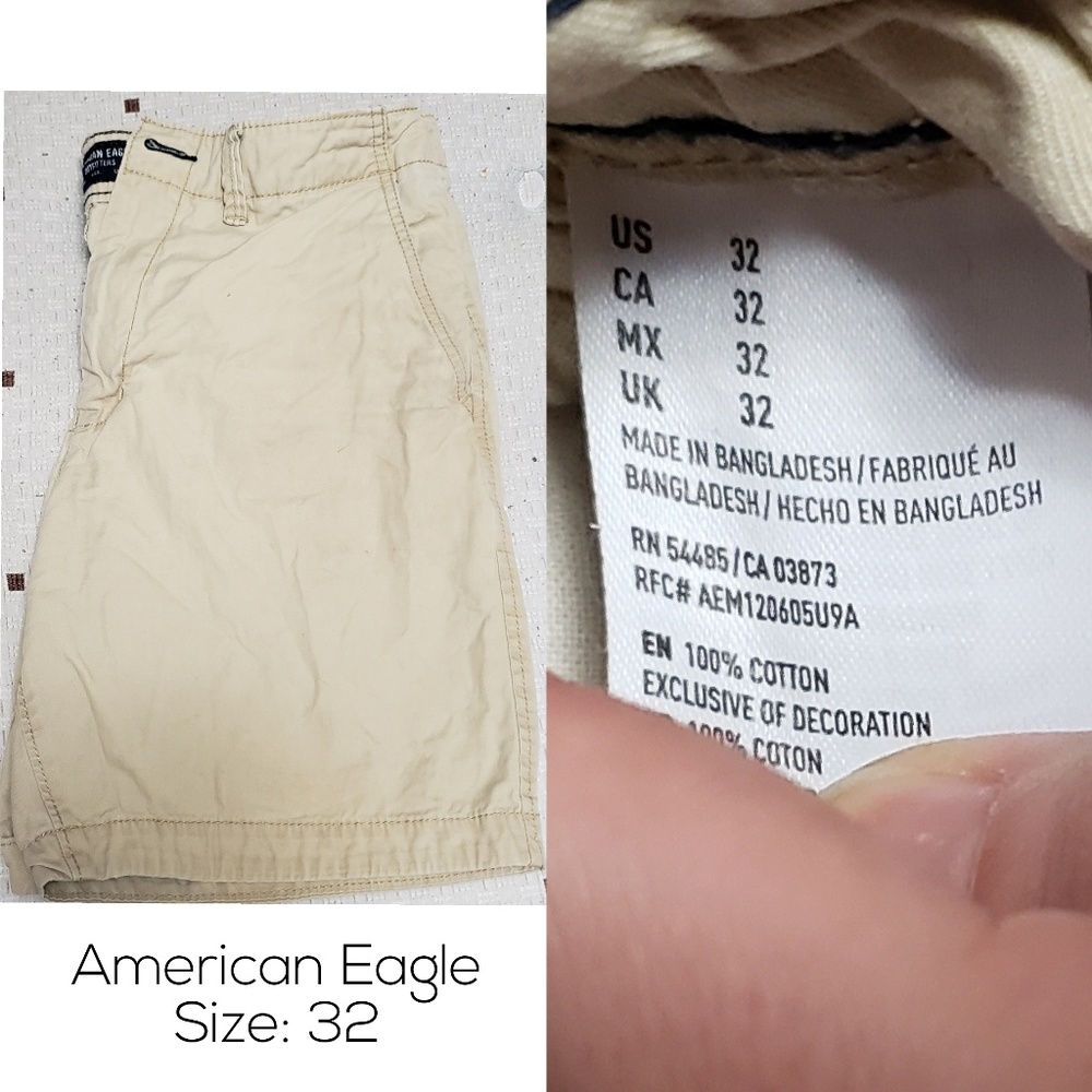 American Eagle Mens khaki Shorts